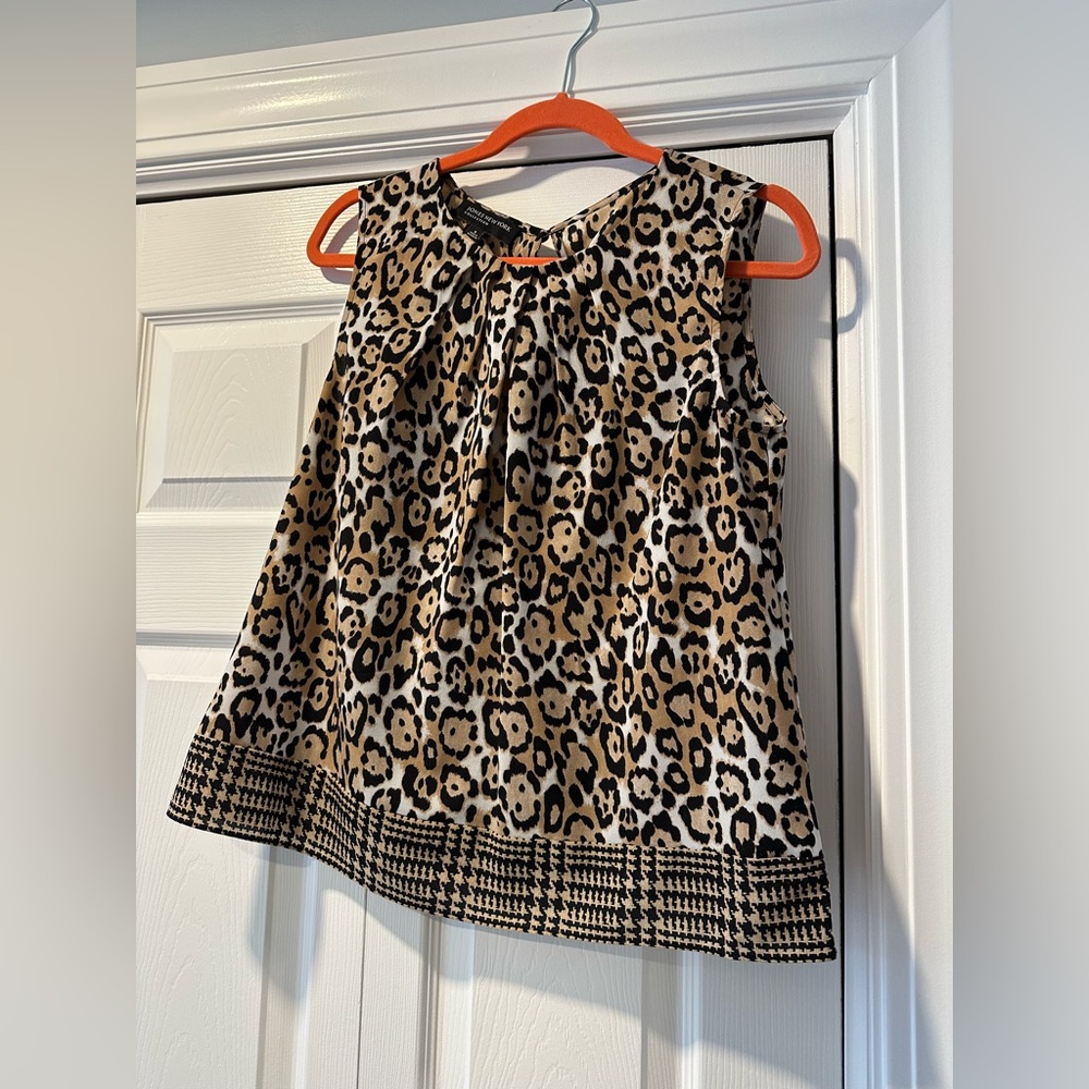 Jones New York Cheetah Blouse